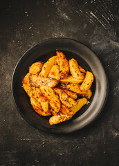 Spicy Oven Roasted Potato Wedges