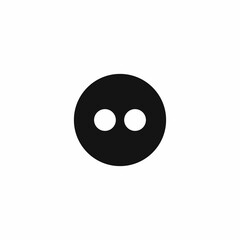 Clothing button icon. Vector illustration for graphic design, Web, UI, app.