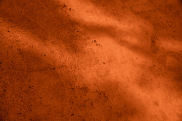 fond ou arrière-plan orange, abstrait, texture de mur de béton coloré