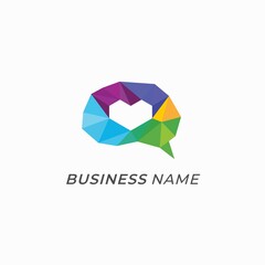 logo creative heart in brain