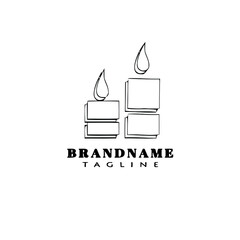 chandelier logo icon design template vector illustration