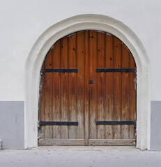 Old arch door