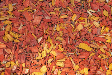 Red bark wood chips
