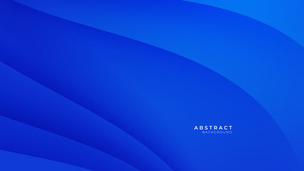 Fototapeta na wymiar Modern simple futuristic blue abstract background with wave. Vector abstract graphic design banner pattern background template. 