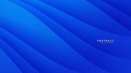 Modern simple futuristic blue abstract background with wave. Vector abstract graphic design banner pattern background template. 