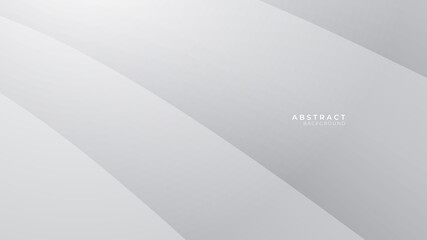 White abstract background with waves. Vector abstract graphic design banner pattern background template. 