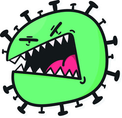 Covid-19 monster virus