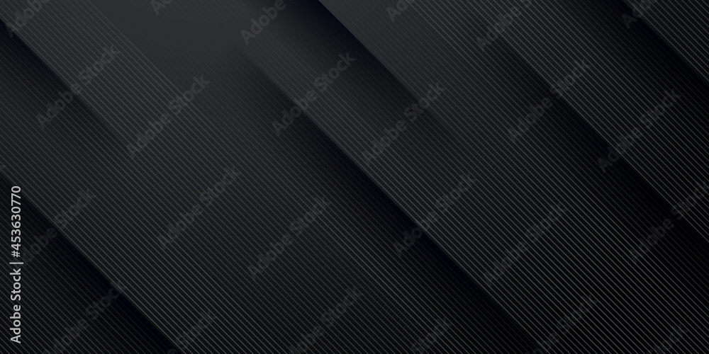 Canvas Prints dark black neutral abstract background for presentation design. simple black abstract banner backgro