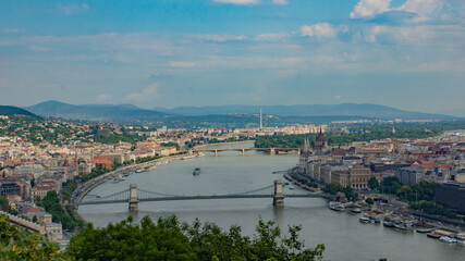 Fototapeta premium Kettenbrücke Budapest Ungarn