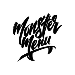 Logo for the design of cafes, bars, restaurants for the period of the autumn holiday Halloween on a white background. Vector illustration.