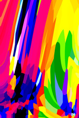 BRIGHT ABSTRACT FLOWING RED YELLOW GREEN BLUE PURPLE 