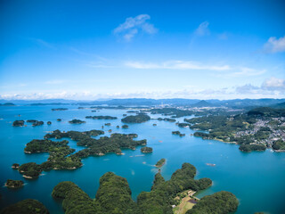 夏の九十九島の空撮