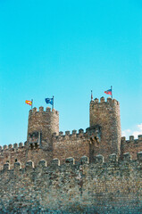 castle in the medieval city in spain