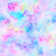 Abstract watercolor background. Multicolor seamless pattern