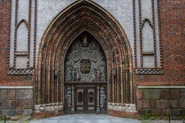 The entrance gate of the St. Nikolai Church in Stralsund