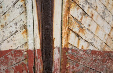 Detail of shipwrecks in Camaret Sur Mer.