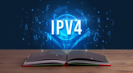 Technology abbreviation coming out from an open book