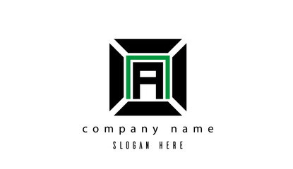 A creative media single latter logo