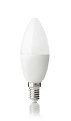 Led lamp isolated on white.