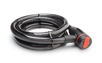 Bike lock isolated on white.