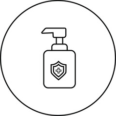 Hand sanitizer icon design graphic vector illustration