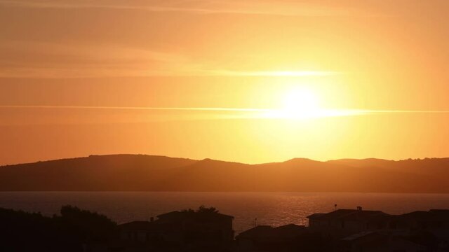 Sunset Timelapse in Carloforte from Calasetta, Sardinia, Italy