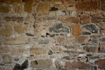 Antique stone wall. Urban style structured background.