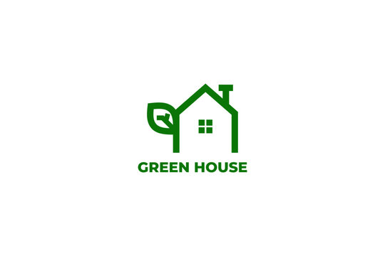 Greenhouse logo template vector