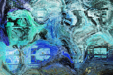 Background paint brush- abstract wallpaper pattern. Art drawing-