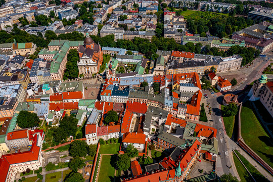 Burg Wawel in Krakau | Luftbilder von der Burg Wawel in Krakau | Zamek Królewski na Wawelu