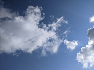 blue sky with clouds
