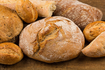 Close-up of traditional bread