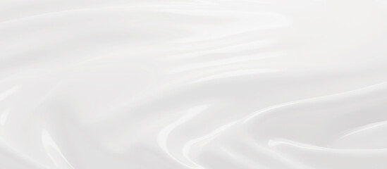 White cosmetic cream background 3D render - obrazy, fototapety, plakaty