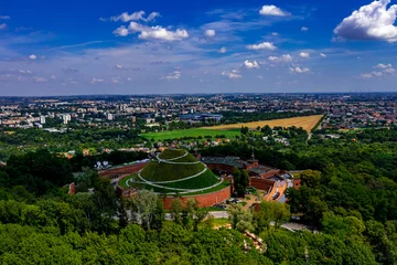 Rolgordijnen Kosciuszko Hügel Krakau   Luftbilder vom Kosciuszko Hügel in Krakau (Polen)   Kopiec Kościuszki © Roman