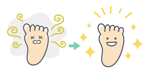 足の匂いがなくなるビフォーアフター