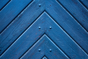 The old blue wood texture with natural patterns