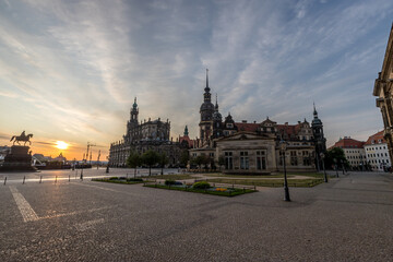 Obraz premium Dresden, Theaterplatz