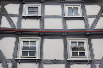 Obraz premium Fachwerkhaus. Fachwerk in Bad Wildungen.
