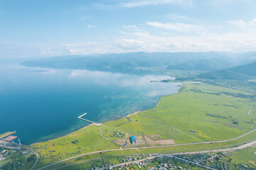 Summertime imagery of Lake Baikal is a rift lake located in southern Siberia, Russia Baikal lake...