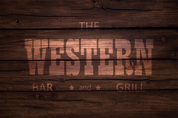 Vector illustration of vintage wood texture background, with the inscription