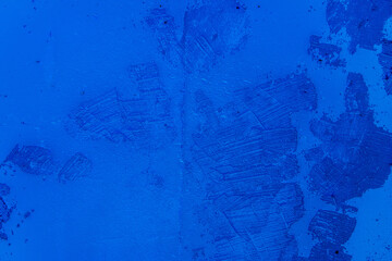 fond ou arrière-plan bleu, abstrait, texture de mur de béton coloré
