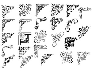 calligraphic corners