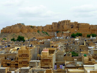 View of the city and the fort, Jaisalmer, Rajasthan, India