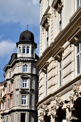Obraz premium Altbau mit Türmchen in Hamburg