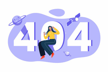 404 error concept illustration vector 