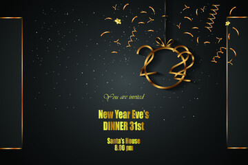 2022 Happy New Year background for your seasonal invitations, festive posters, greetings cards.