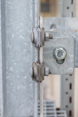 Screwed part of lightning conductor wires.