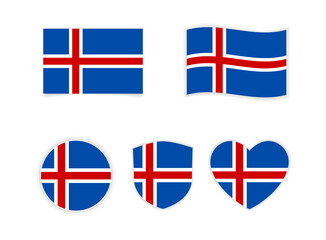 Iceland national flag icon