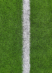 Fototapeta premium soccer floor white line, border, free kick line, texture or pattern, source