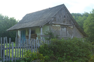 Old abandoned house in the village